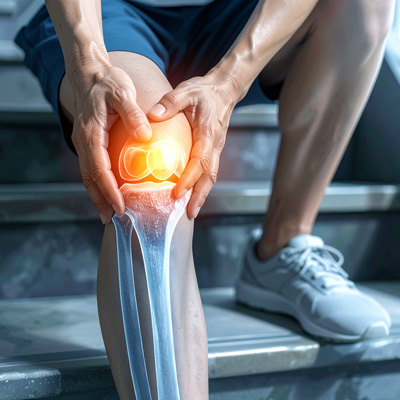 knee pain when walking stairs or getting out of the car
